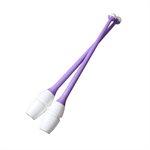 Chacott 077 White x Purple Junior Rubber Clubs (365 mm) (Linkable ends) 301505-0004-98