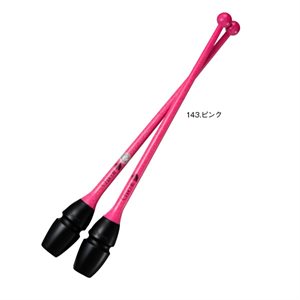 Chacott 143 Pink Hi-grip Rubber Clubs (455 mm) (Linkable ends) 301505-0005-98