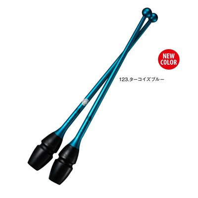 Chacott 123 Turquoise Blue Hi-grip Rubber Clubs (410 mm) (Linkable ends) 301505-0005-98