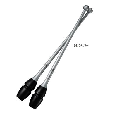 Chacott 198 Silver Hi-grip Rubber Clubs (410 mm) (Linkable ends) 301505-0005-98