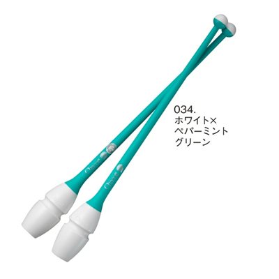 Chacott 034 White x Peppermint Green Rubber Clubs (410 mm) (Linkable ends) 301505-0003-98