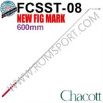 Chacott Varilla Metálica 698 Plateado Con Agarre Rojo (Estándar) (600 mm) 301501-0009-98