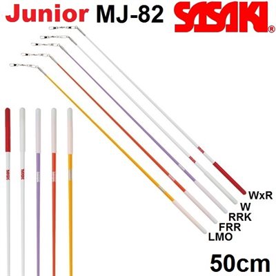 Sasaki Bâton Junior de Fibre de Verre avec Poignée en Caoutchouc (50 cm) MJ-82
