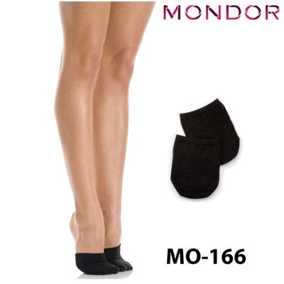 Mondor Black (BK) Footsie Half-socks 00166