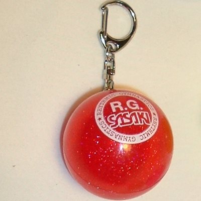 Sasaki Red (R) Mini Ball Key Chain MS-9