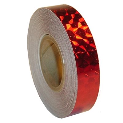 Romsports Red Holographic Squares Tape NSQ