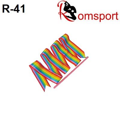 Romsports Rainbow Horizontal Ribbon (1.6m) & Stick (30 cm) Set R-41