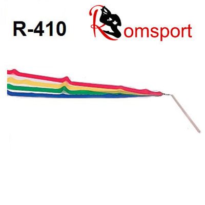 Romsports Ensemble Ruban 4 Couleurs (1.6m x 4cm) & Bâton (30 cm) Performance R-410