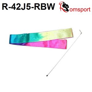 Romsports Rainbow Ribbon (2.2 m) & Stick Set R-42J5-RBW