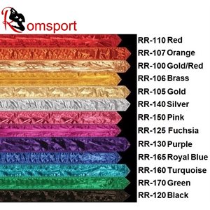 Romsports Metallic Farbic Ribbon (3.65 m x 9 cm) RR-100R ( 3 weeks delivery)