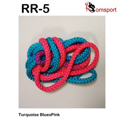 Romsports Corde Souple à Deux Couleurs Bleu Turquoise x Rose RR-5