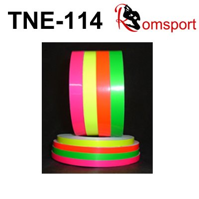 Romsports 112 Neon Pink Adhesive Tape (75' x 1 / 4") TNE-1 / 4